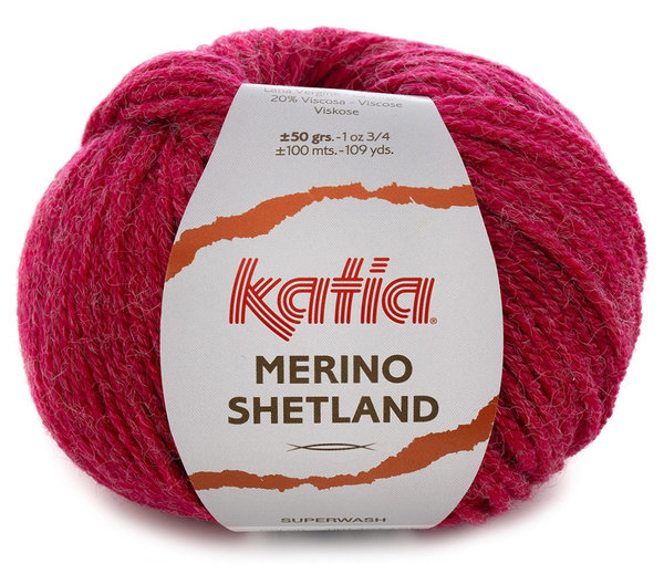 KATIA Merino Shetland Fb 59 -Himbeer/Rot -