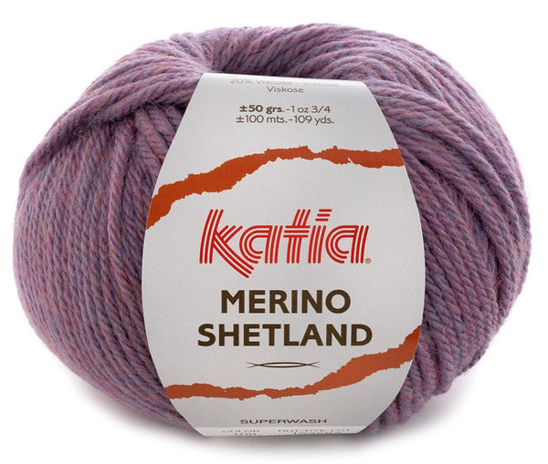 KATIA Merino Shetland Fb 109 -Lila/Merfarbig -
